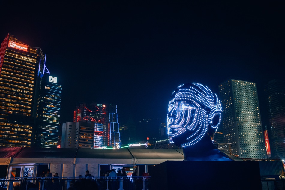 Pulse Light festival in Hong Kong